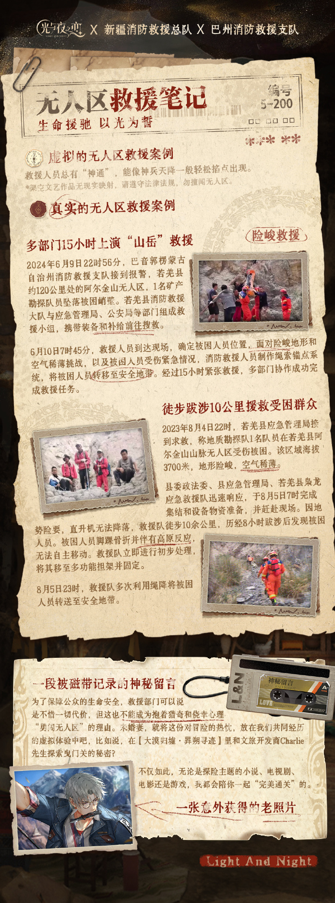 生命援驰以光为誓｜光与夜之恋×新疆消防救援总队×巴州消防救援支队